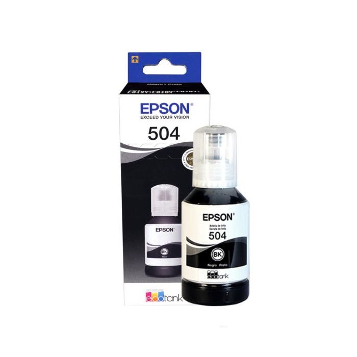 Epson 504 -botella de tinta de  127 ml - negro
