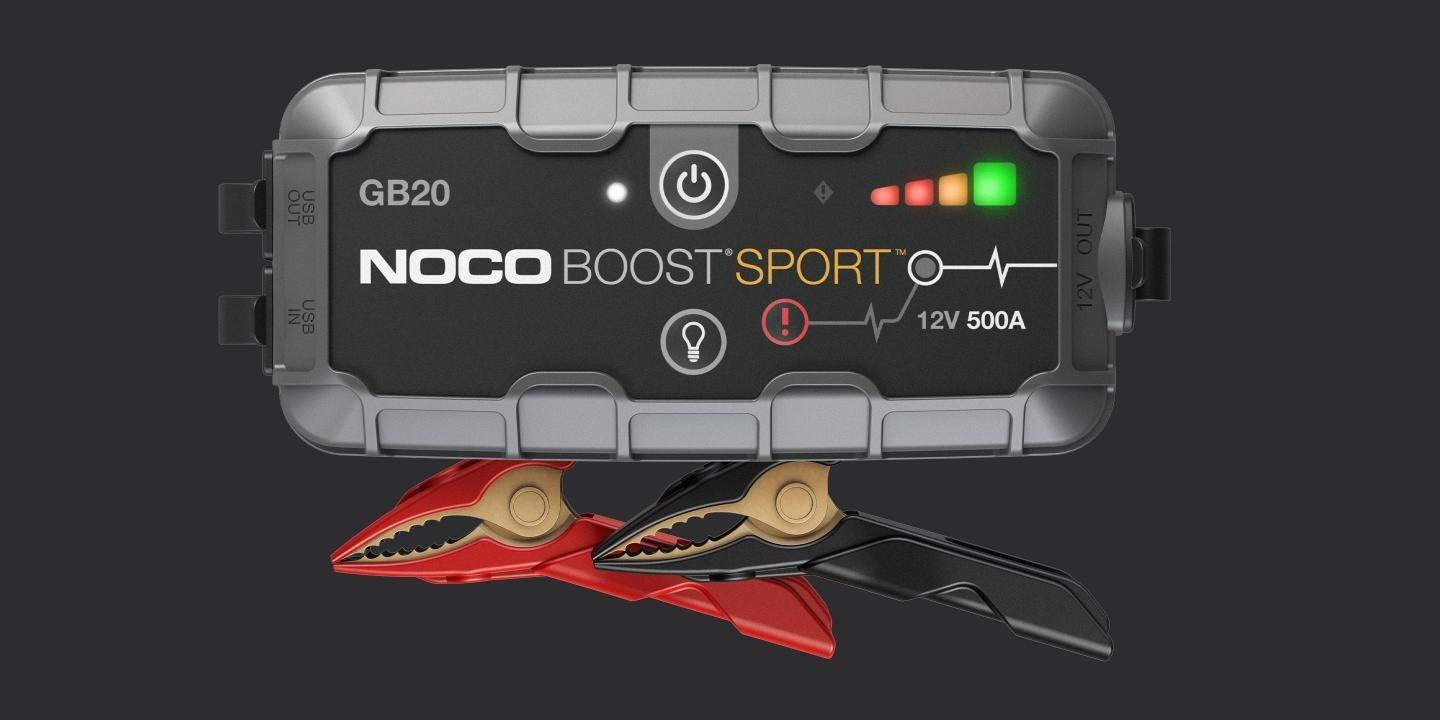 Noco Boost Sport - Arrancador de litio para motores de gasolina (12 V), ultraseguro, 500 AMPs,