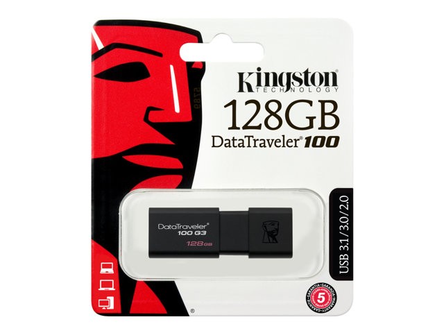 Kingston DataTraveler 100 G3 - Unidad flash USB - 128 GB