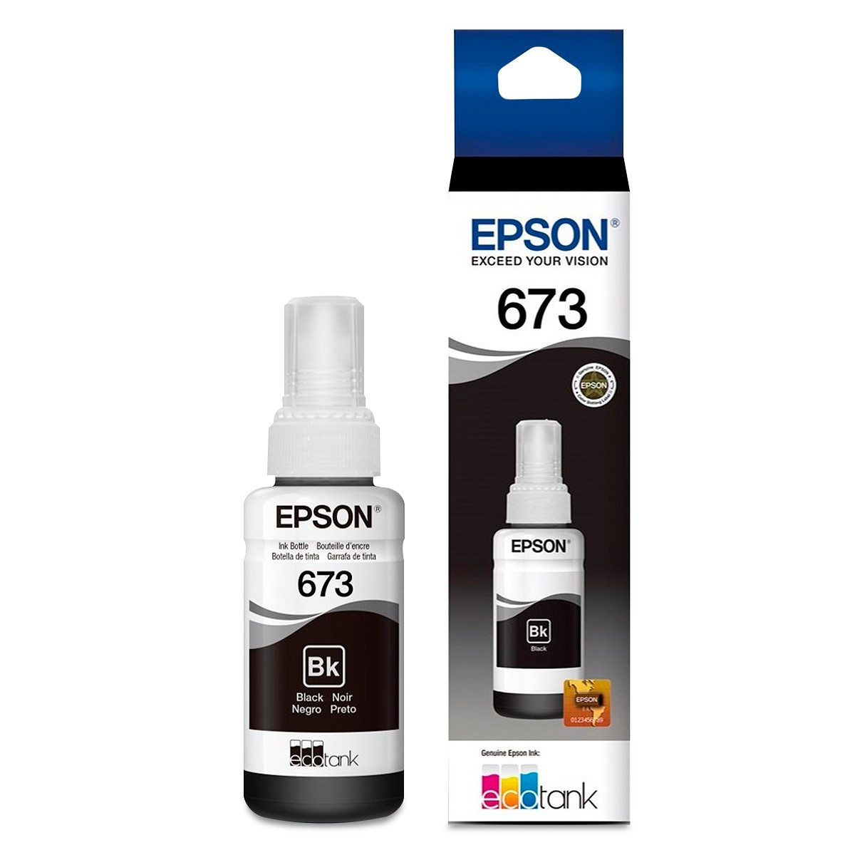 Epson T673 - recarga de tinta color Negro - original